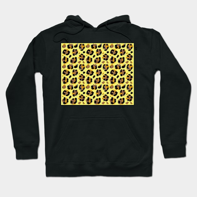 Leopard print spot pattern background Hoodie by DangDumrong